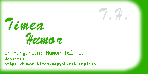 timea humor business card